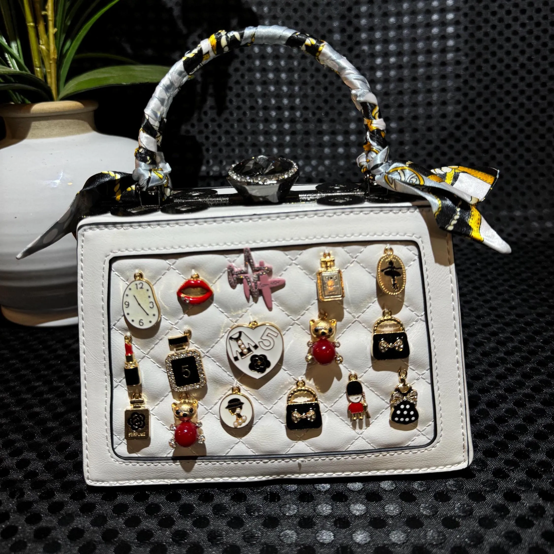 Charm Pendant Purse Vintage Clutch | Unique Evening Handbags
