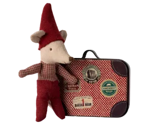 Christmas Mouse - Baby in Suitcase
