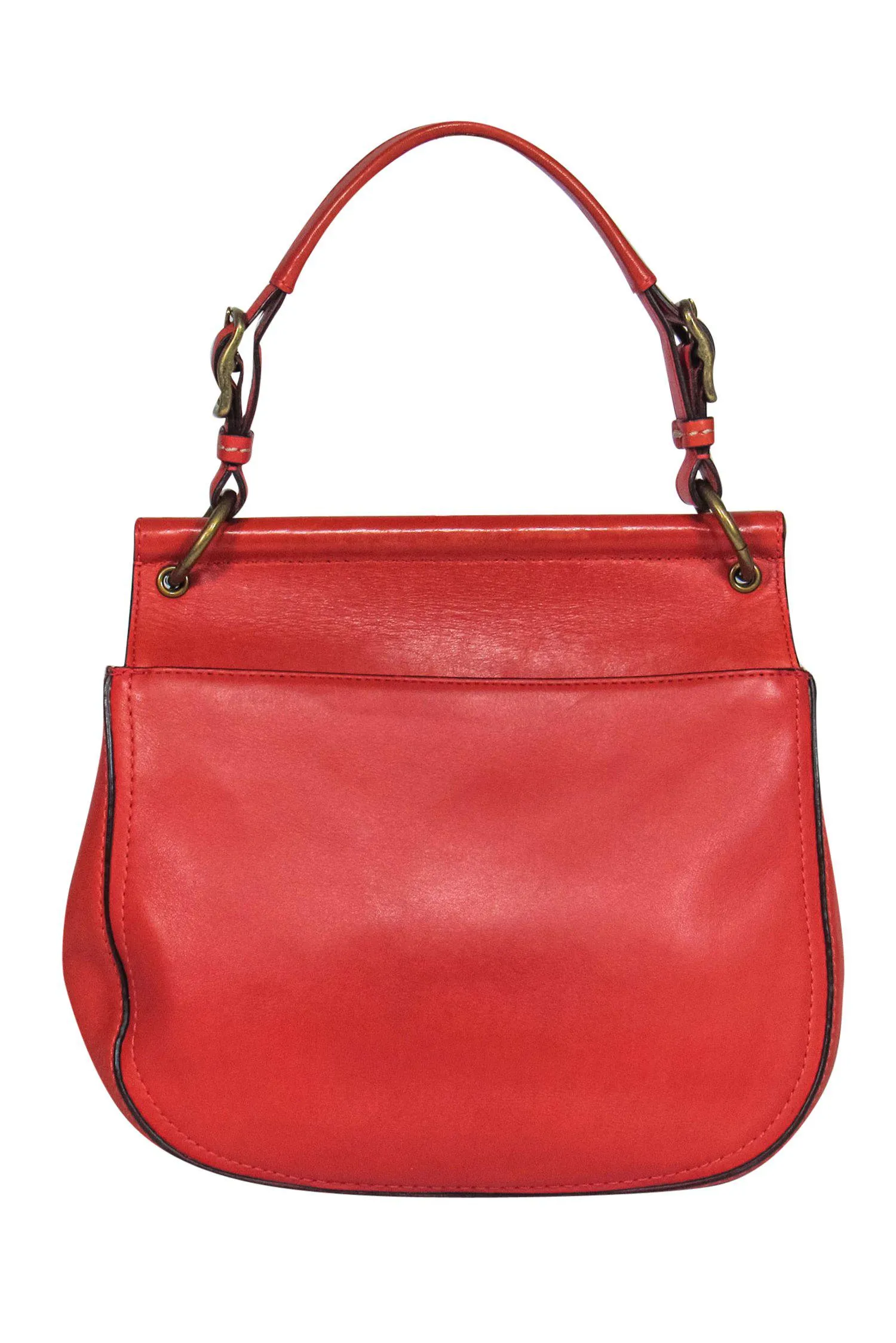 Coach - Orange Clasped Convertible Crossbody