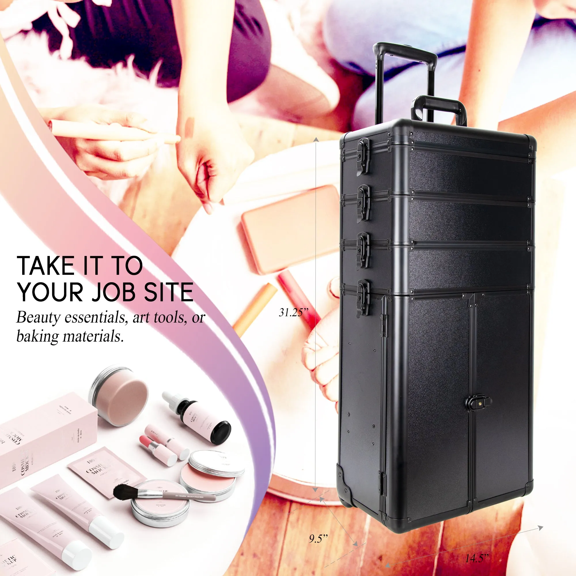 Colonne Rolling Makeup Case by VER Beauty - VT007