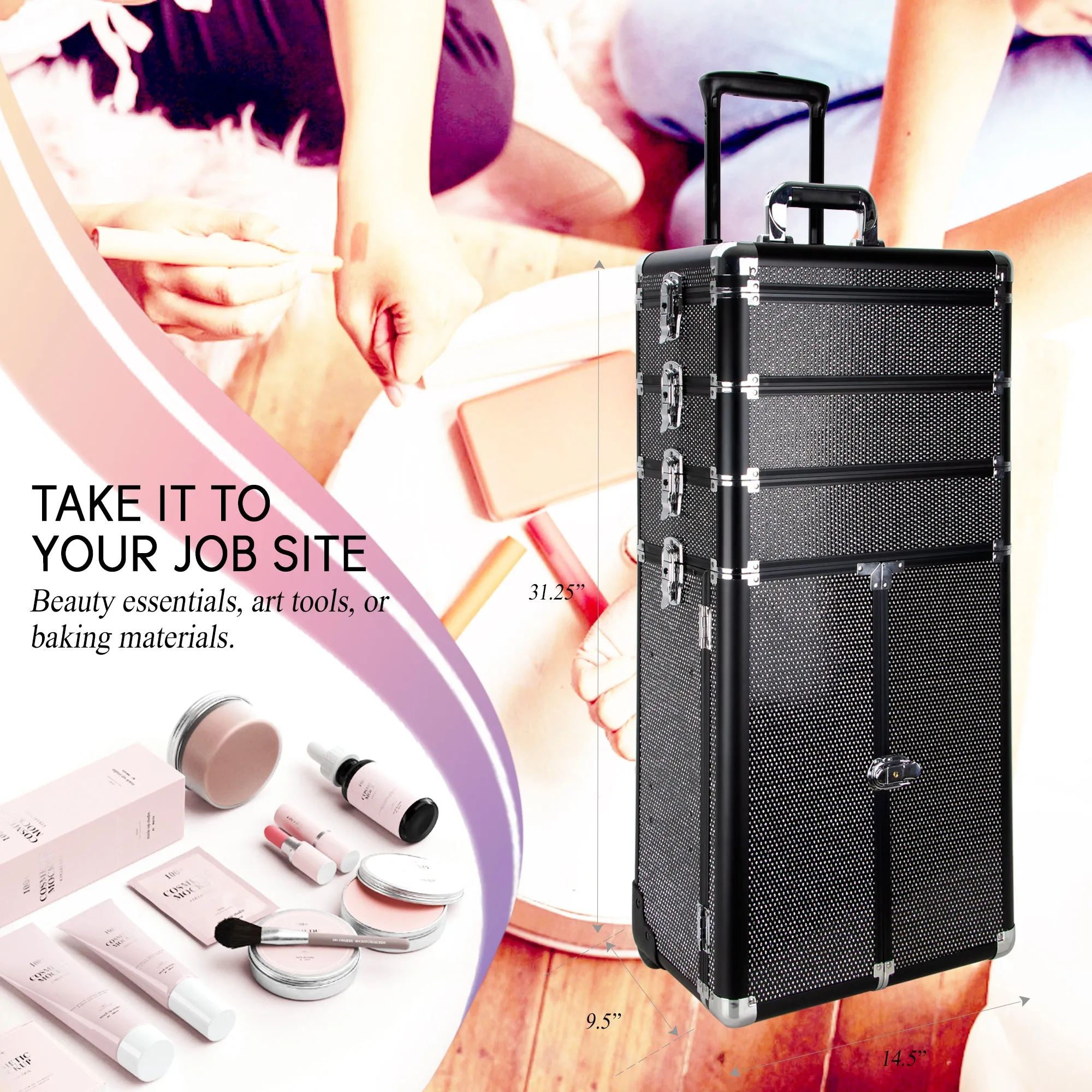 Colonne Rolling Makeup Case by VER Beauty - VT007