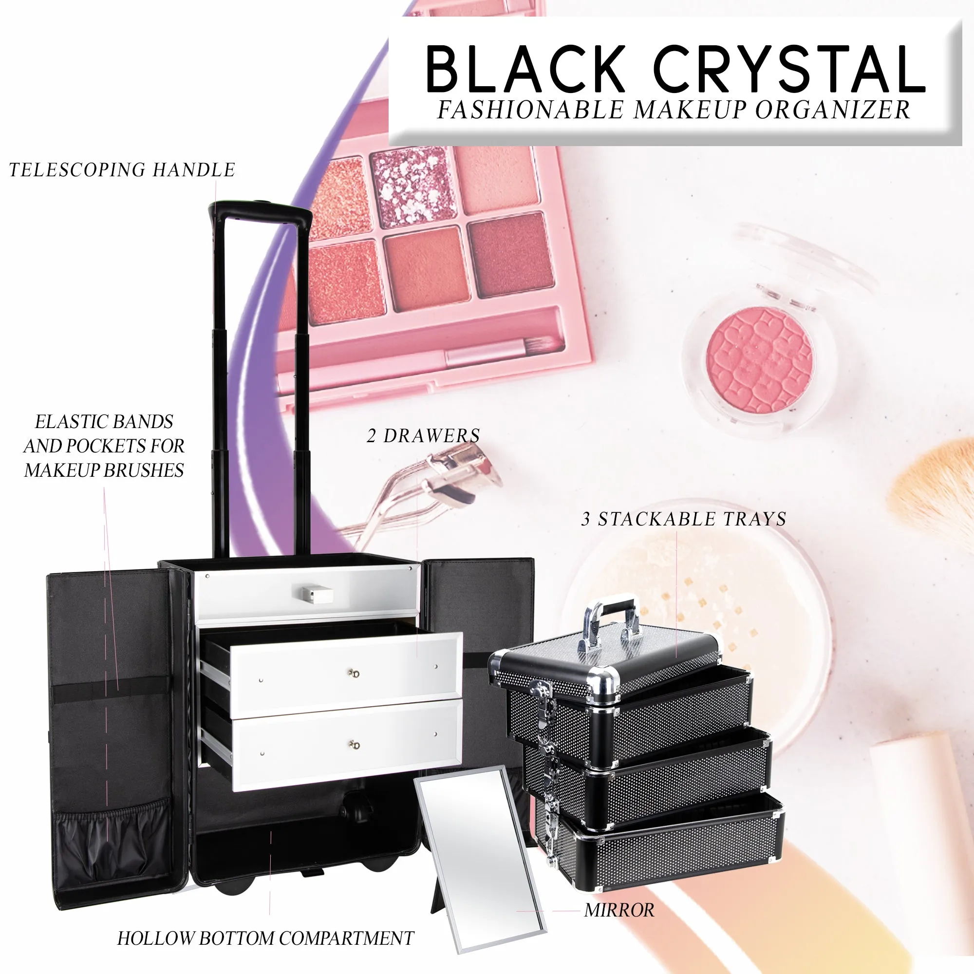 Colonne Rolling Makeup Case by VER Beauty - VT007