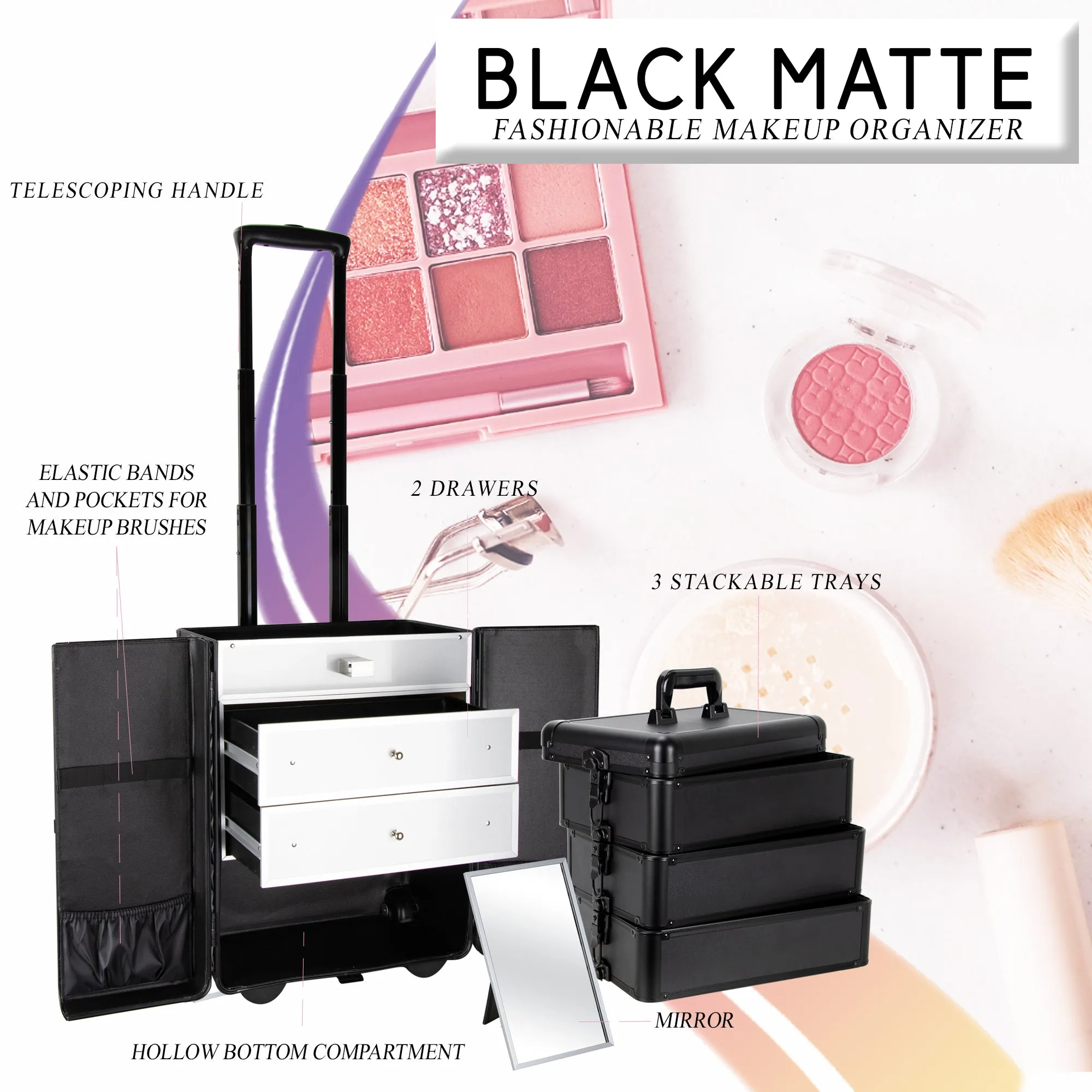 Colonne Rolling Makeup Case by VER Beauty - VT007