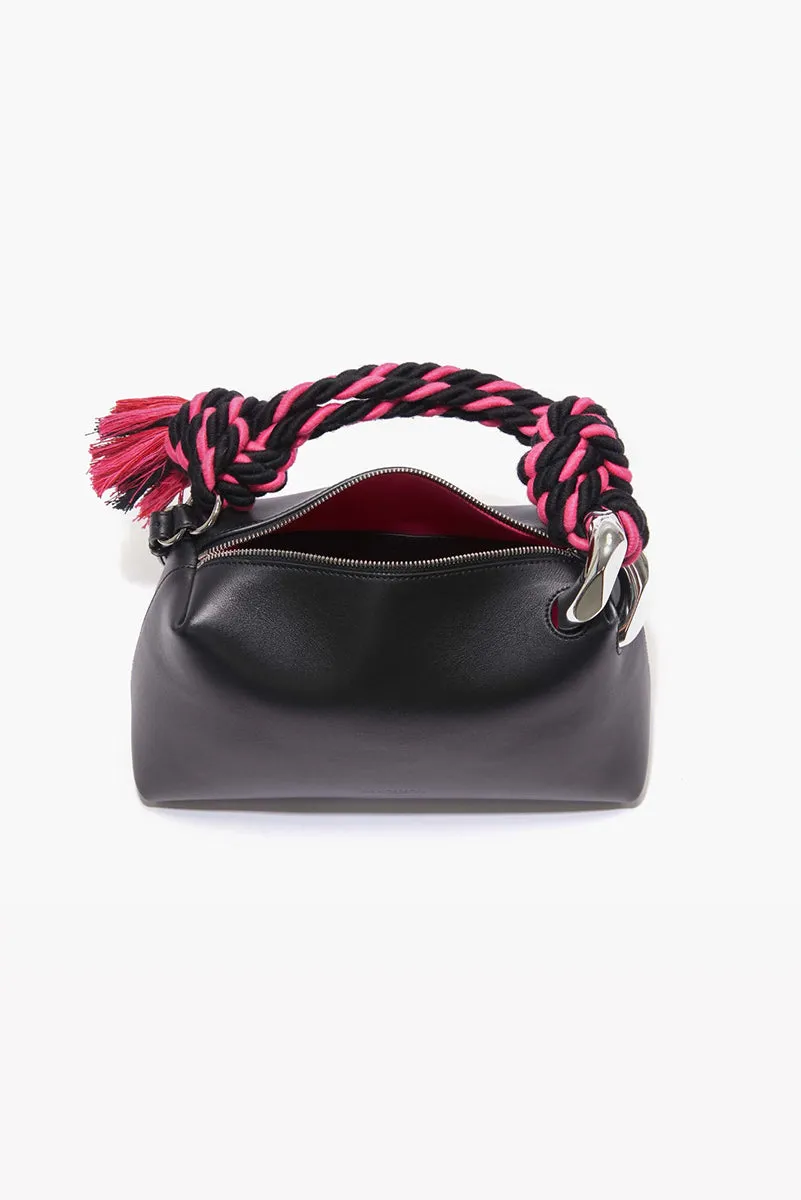 Corner Bag - Black Pink Rope