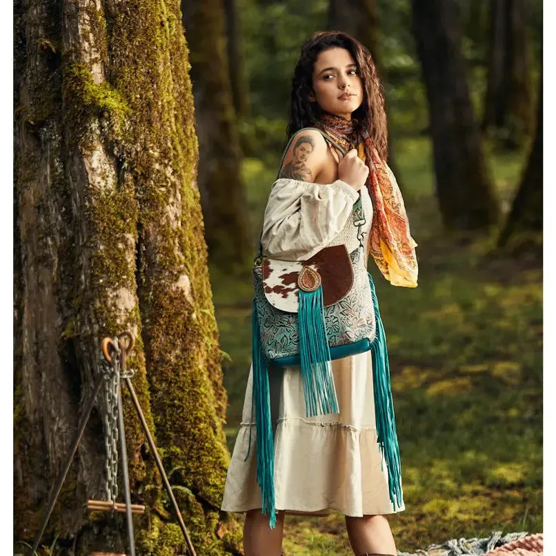 Cyan Accenture Leather Crossbody