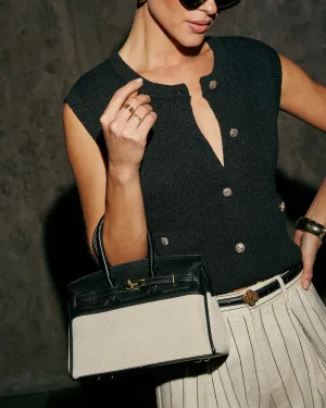 Dalina Two-Tone Structured Bag