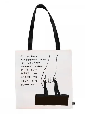David Shrigley I Went Shopping Tote Bag