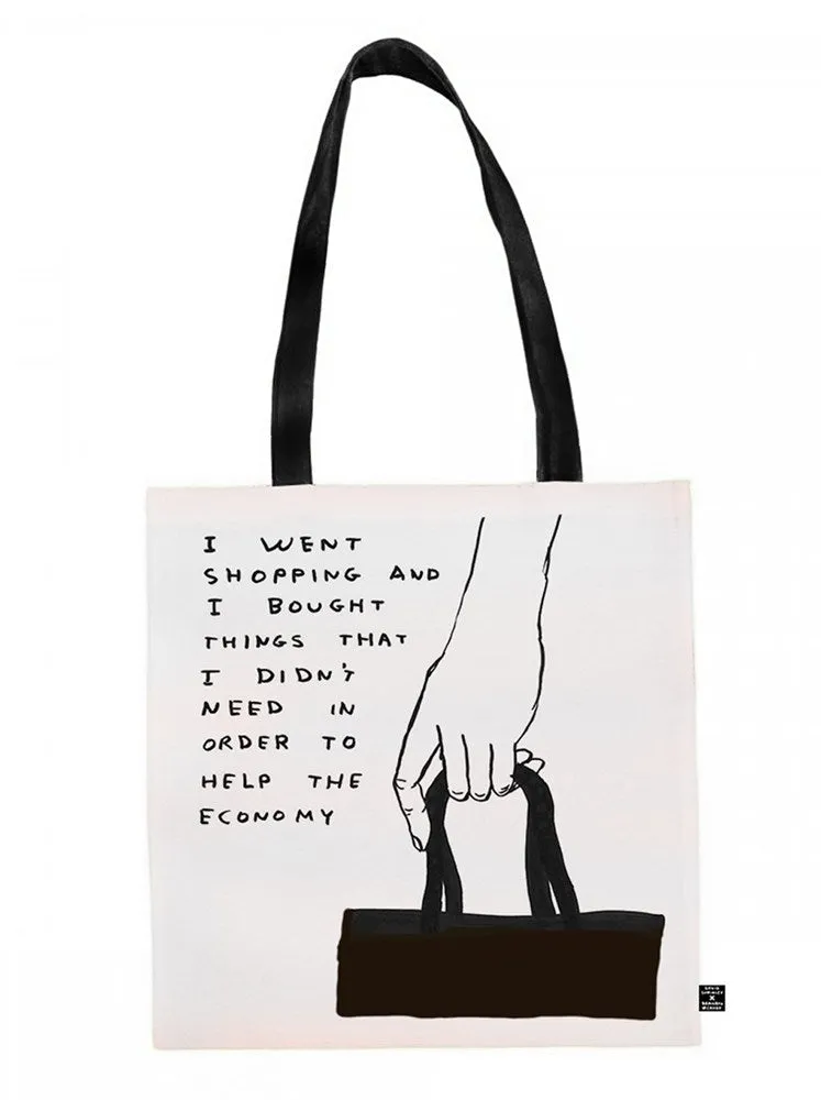David Shrigley I Went Shopping Tote Bag