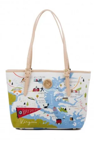 Destination Map Small Tote Bag - Bay Dreams