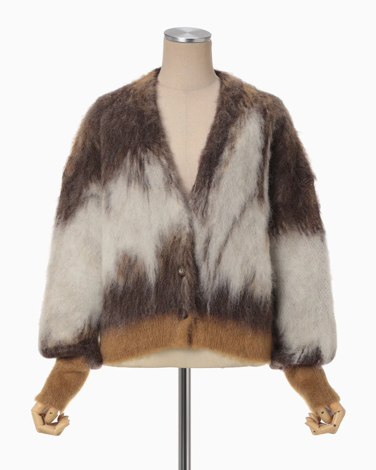 Drip Mohair Knit Cardigan