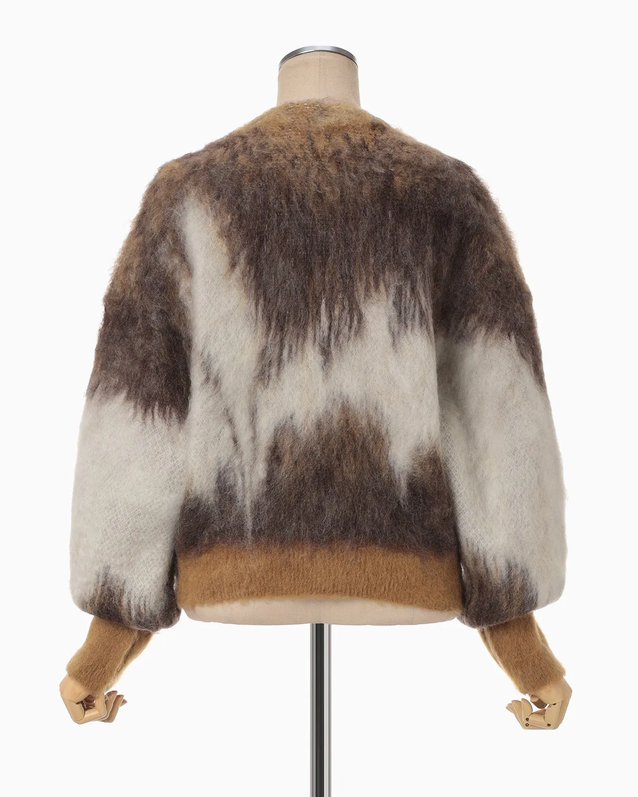 Drip Mohair Knit Cardigan