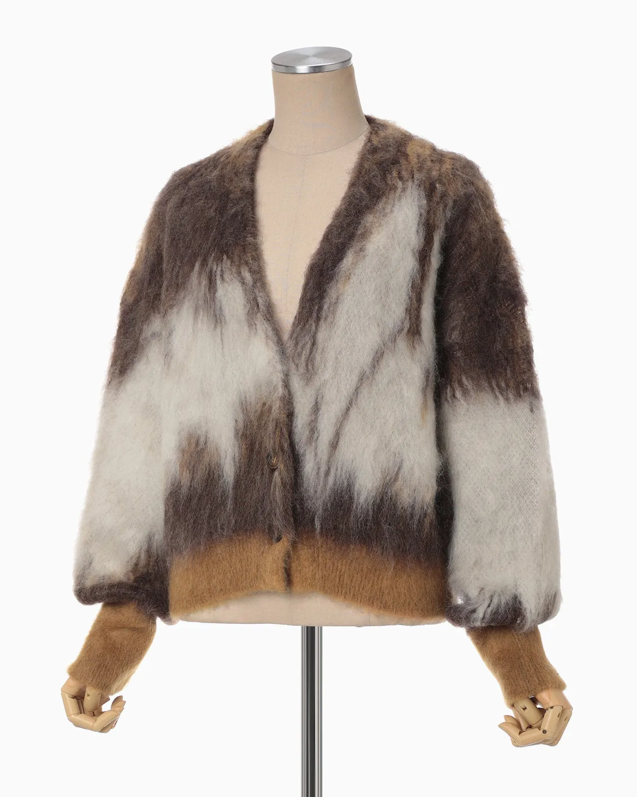 Drip Mohair Knit Cardigan