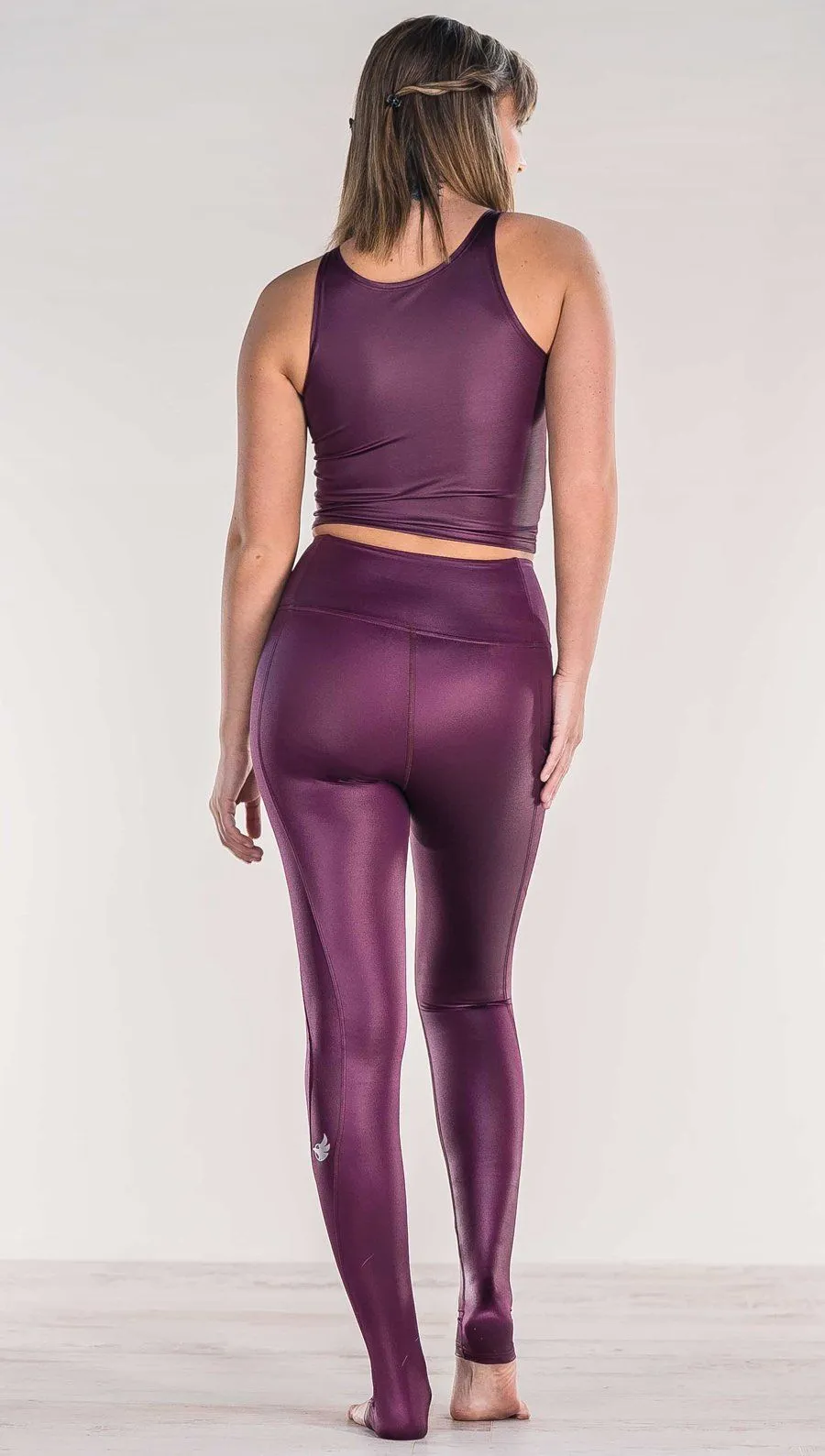 Eggplant - Full Length Luster Leggings