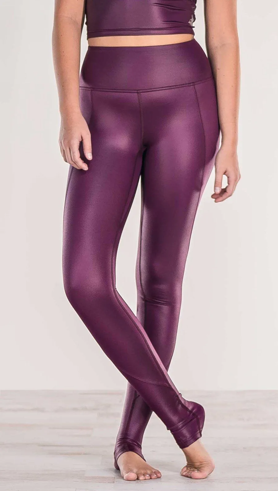 Eggplant - Full Length Luster Leggings