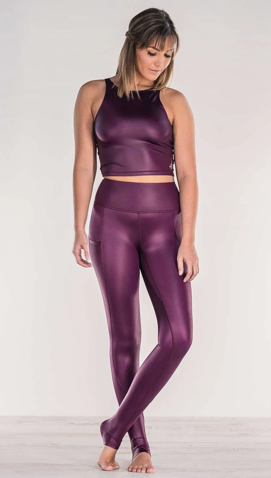 Eggplant - Full Length Luster Leggings