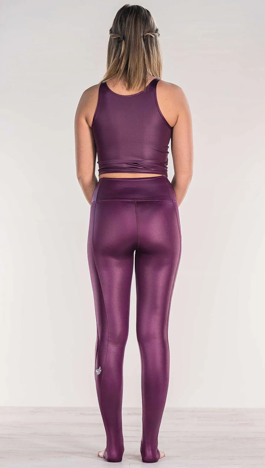 Eggplant - Full Length Luster Leggings