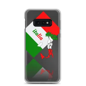 Elegant Italia - Italy Flag And Map Samsung Clear Case