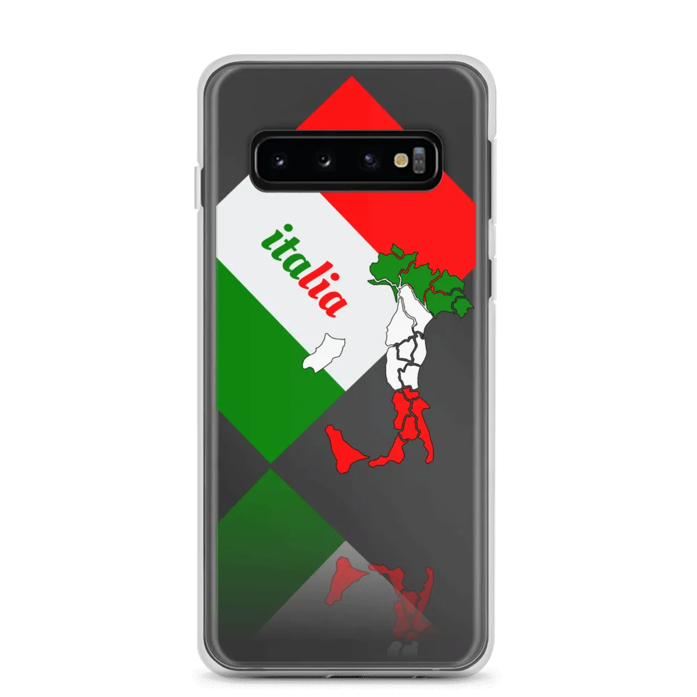 Elegant Italia - Italy Flag And Map Samsung Clear Case