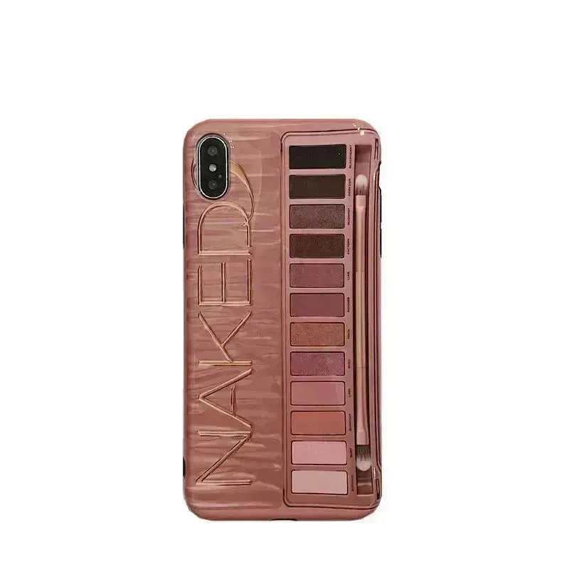 Eyeshadow Makeup-themed Silicone Mobile Phone Case for Girls