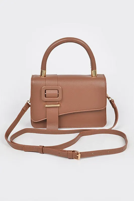 Faux Leather Crossbody Bag