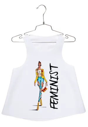 Feminist in Yellow Racerback