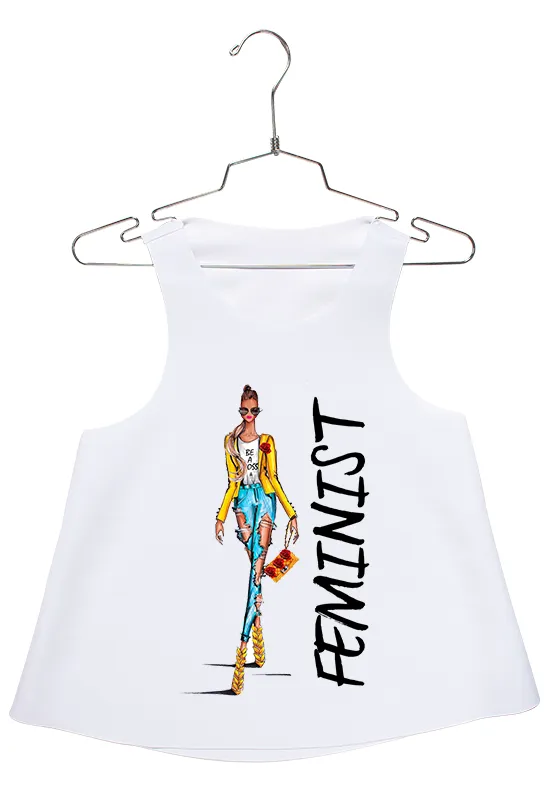 Feminist in Yellow Racerback