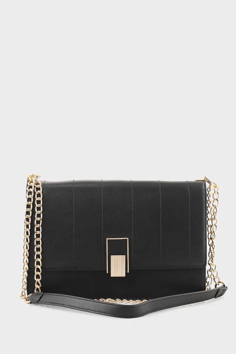 Flap Shoulder Bags BS2002-Black
