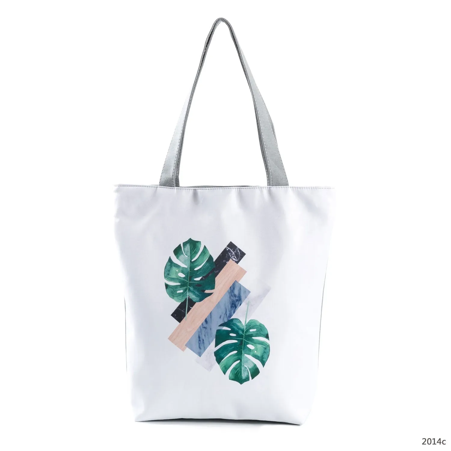 Floral Print Women Shoulder Canvas Shopping Tote Bag