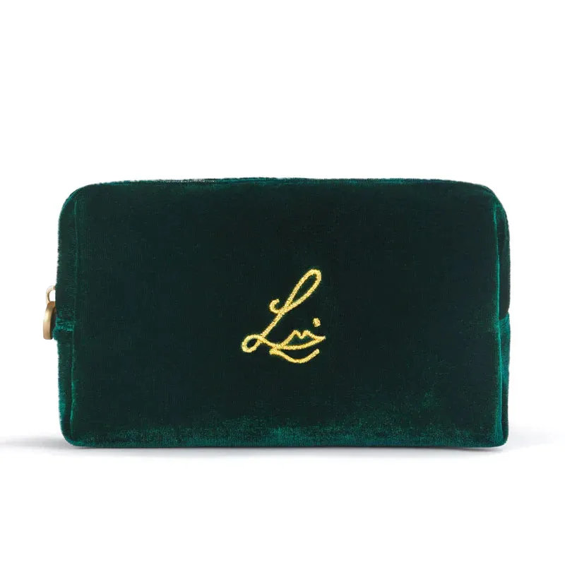 Floral Velvet (Makeup Pouch)