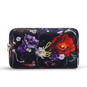Floral Velvet (Makeup Pouch)