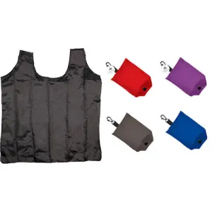 Fold Away Shopping Bag Assorted - Portable Reusable Tote Bag for Grocery Shopping and Errands