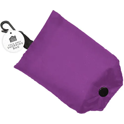 Fold Away Shopping Bag Assorted - Portable Reusable Tote Bag for Grocery Shopping and Errands