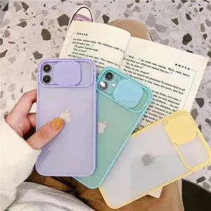 Frosted frame lens Silicone phone case