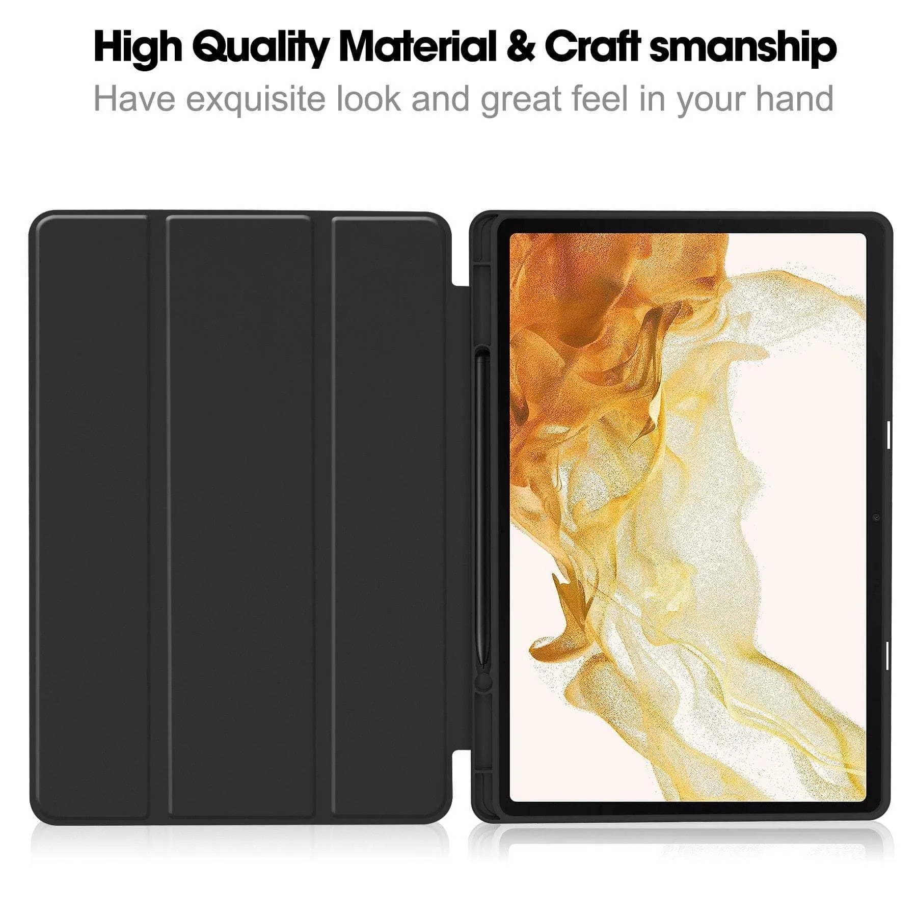 Galaxy Tab S9 Ultra Smart Case Pencil Holder