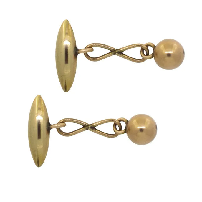 Gold Cuff Links