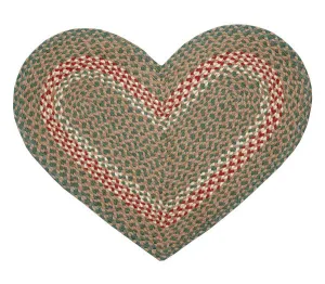 Green or Burgundy Braided Rug In Different Shapes And Sizes