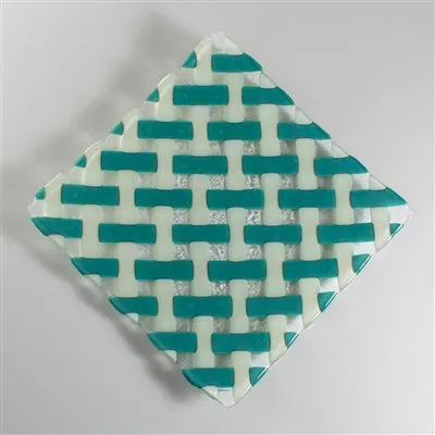 GX18 - 9 Inch Reverse Weave Texture Tile Mold for Glass Slumping Kilnwork