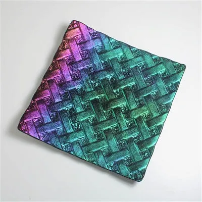 GX18 - 9 Inch Reverse Weave Texture Tile Mold for Glass Slumping Kilnwork