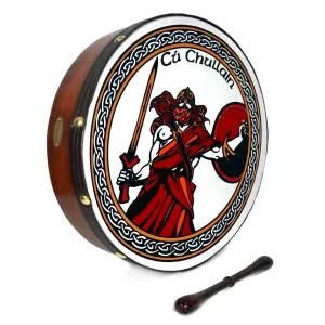 Handmade Dannan 16" Vegan Bodhran Hand Drum - Cú Chullain's Bodhrán