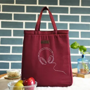 Headphone- Burgundy Tiffin Bag
