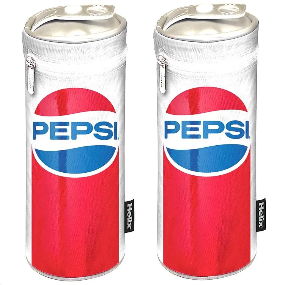 Helix Pepsi Pencil Case White 2 Pack