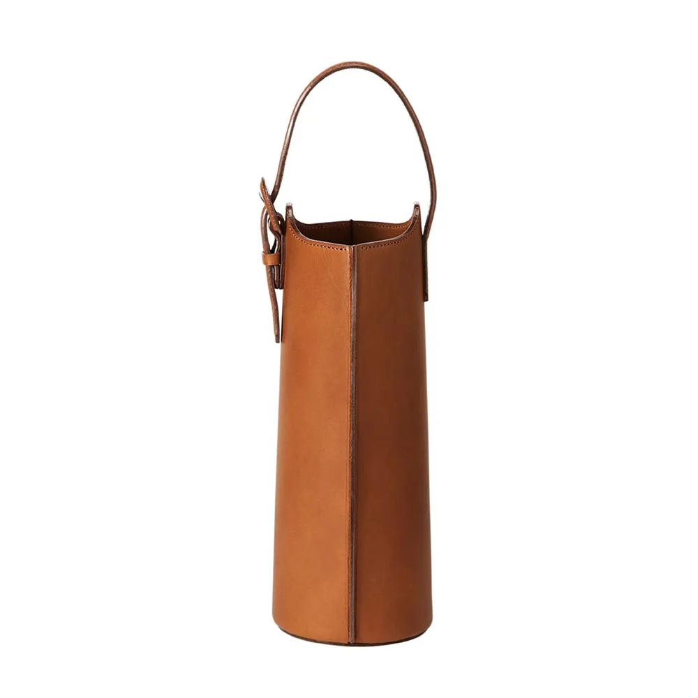 Home Collection Leather Bottle Carrier