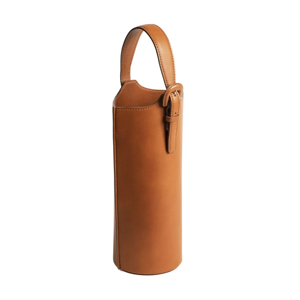 Home Collection Leather Bottle Carrier