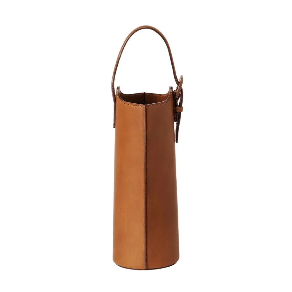 Home Collection Leather Bottle Carrier