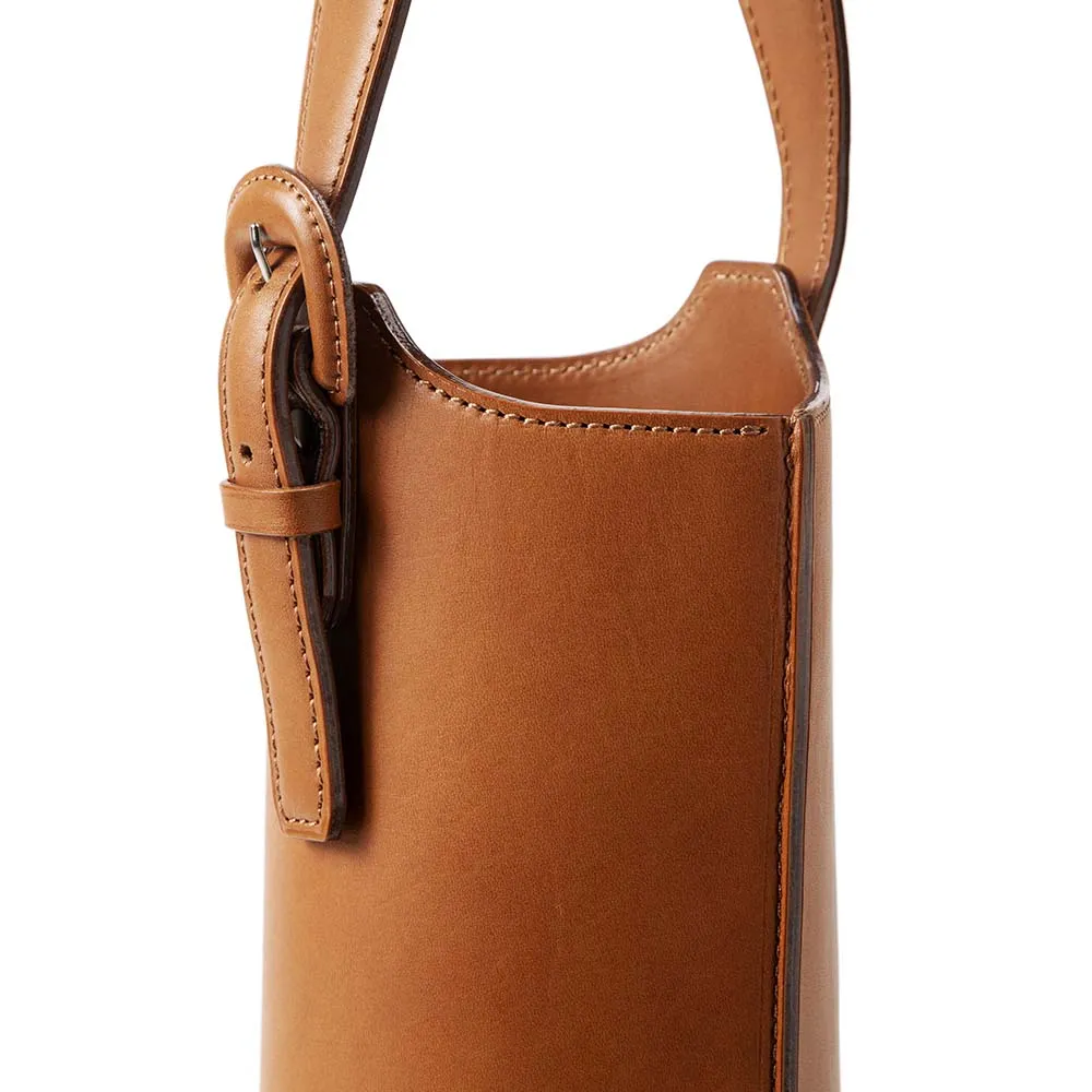 Home Collection Leather Bottle Carrier