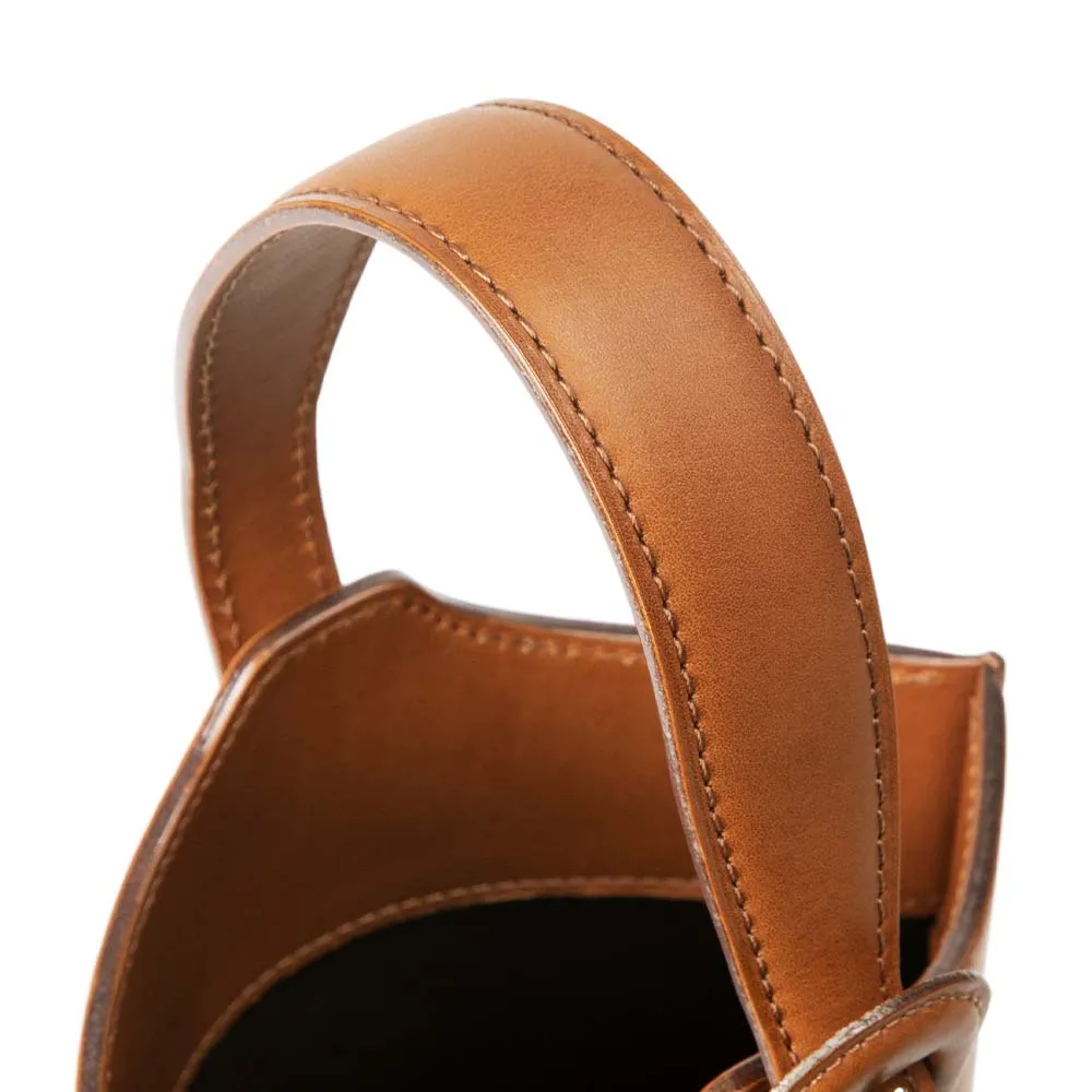 Home Collection Leather Bottle Carrier