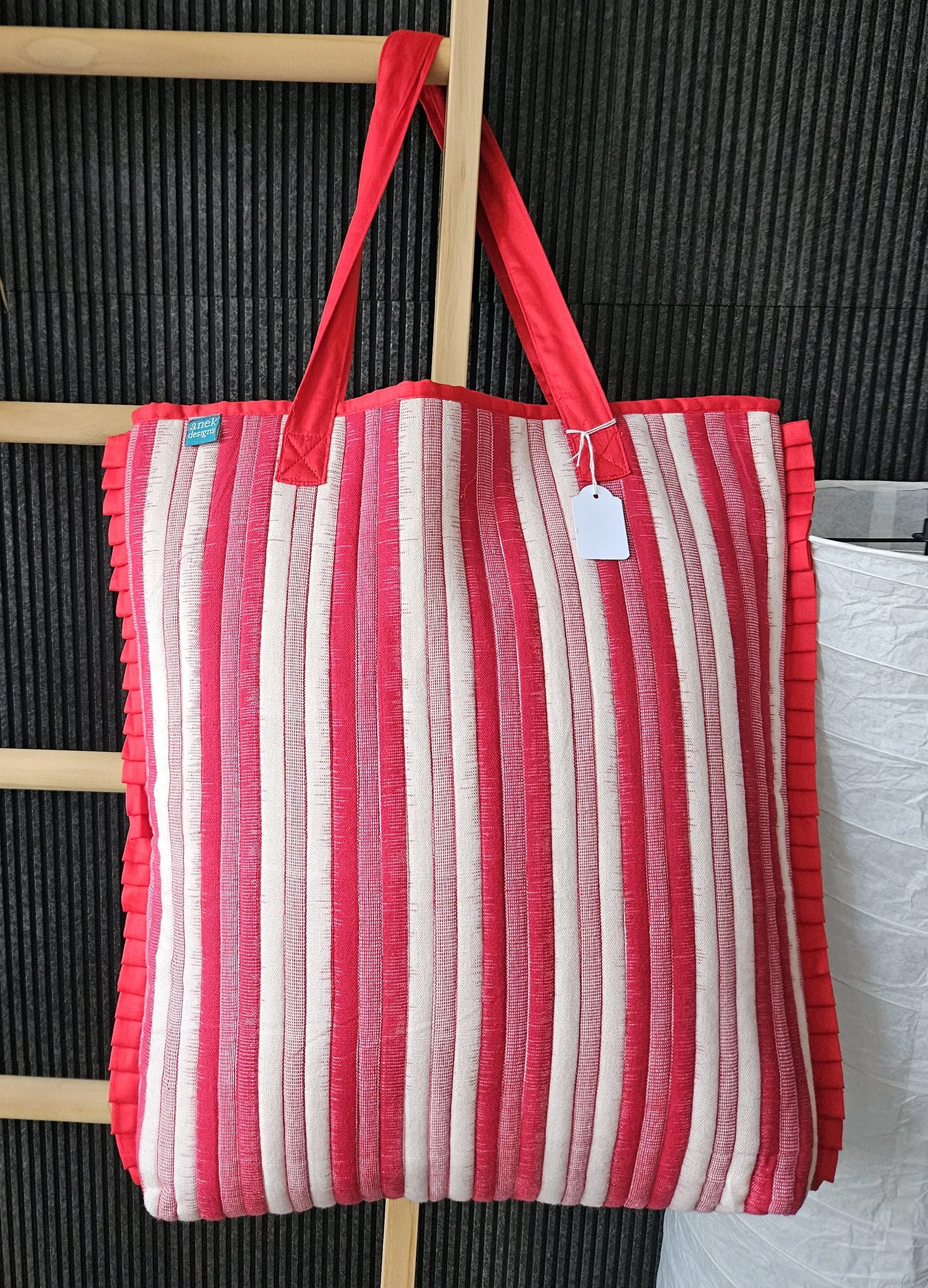 Ikat Tote Red