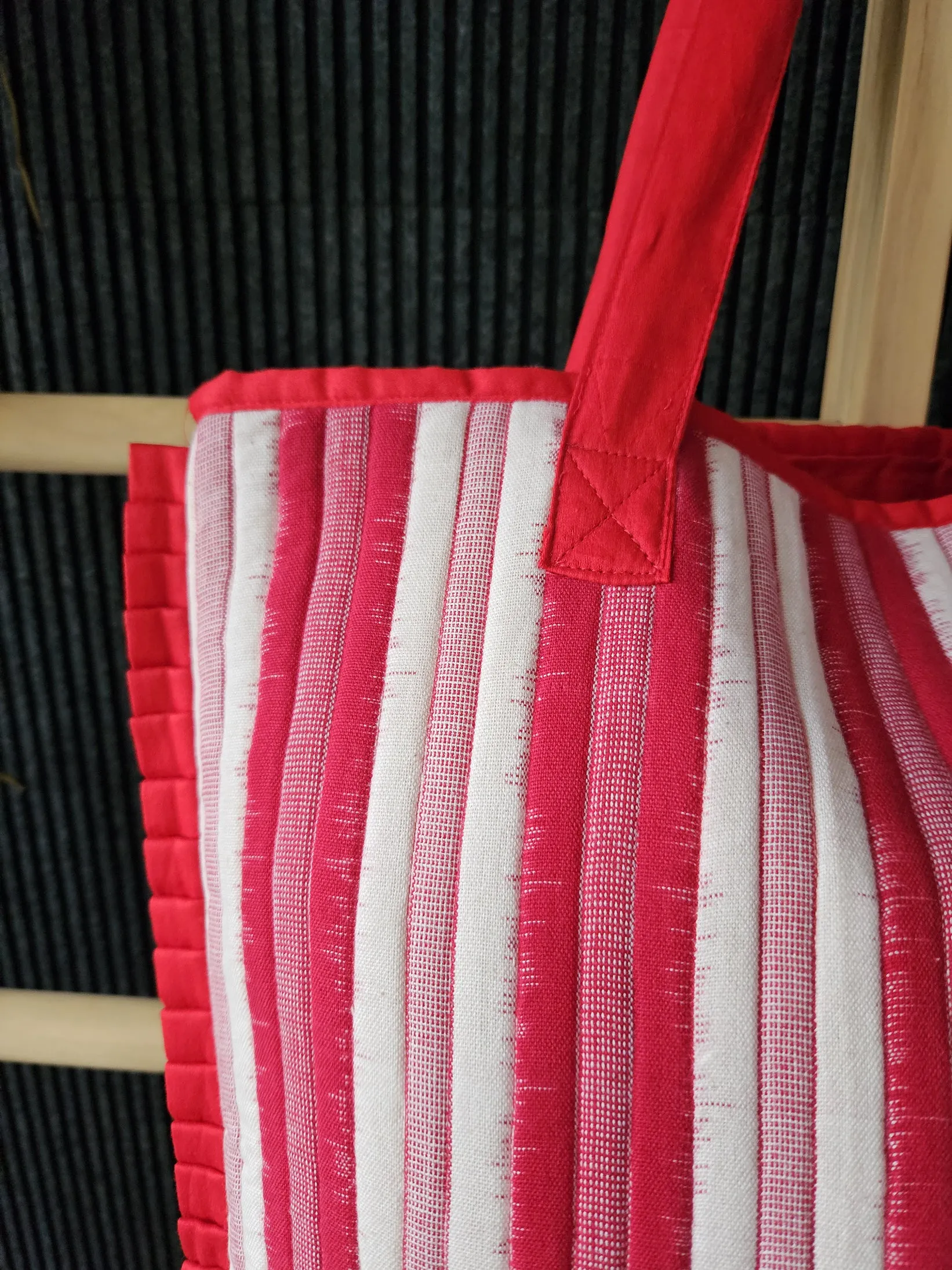 Ikat Tote Red