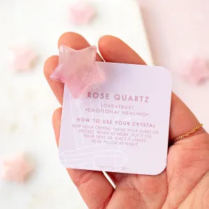 Individual Star Rose Quartz Crystal