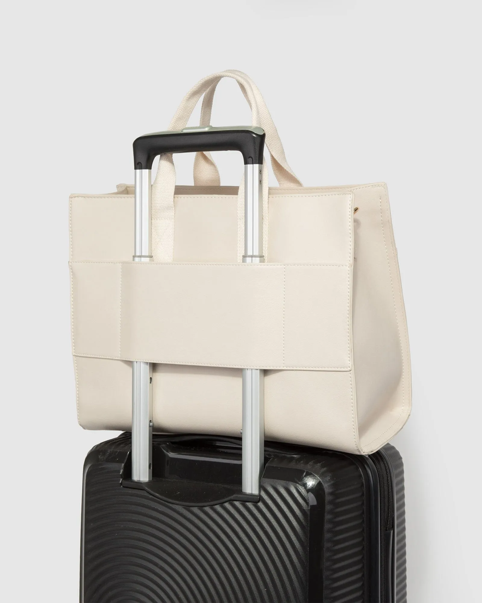 Ivory Bonnie Square Tech Tote Bag